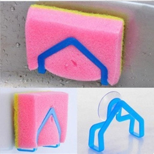 2Pcs Dish Cloths Rack Suction Sponge Holder Clip