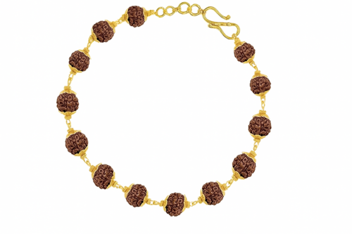 Rudraksha Bracelet with Evil Eye Protection